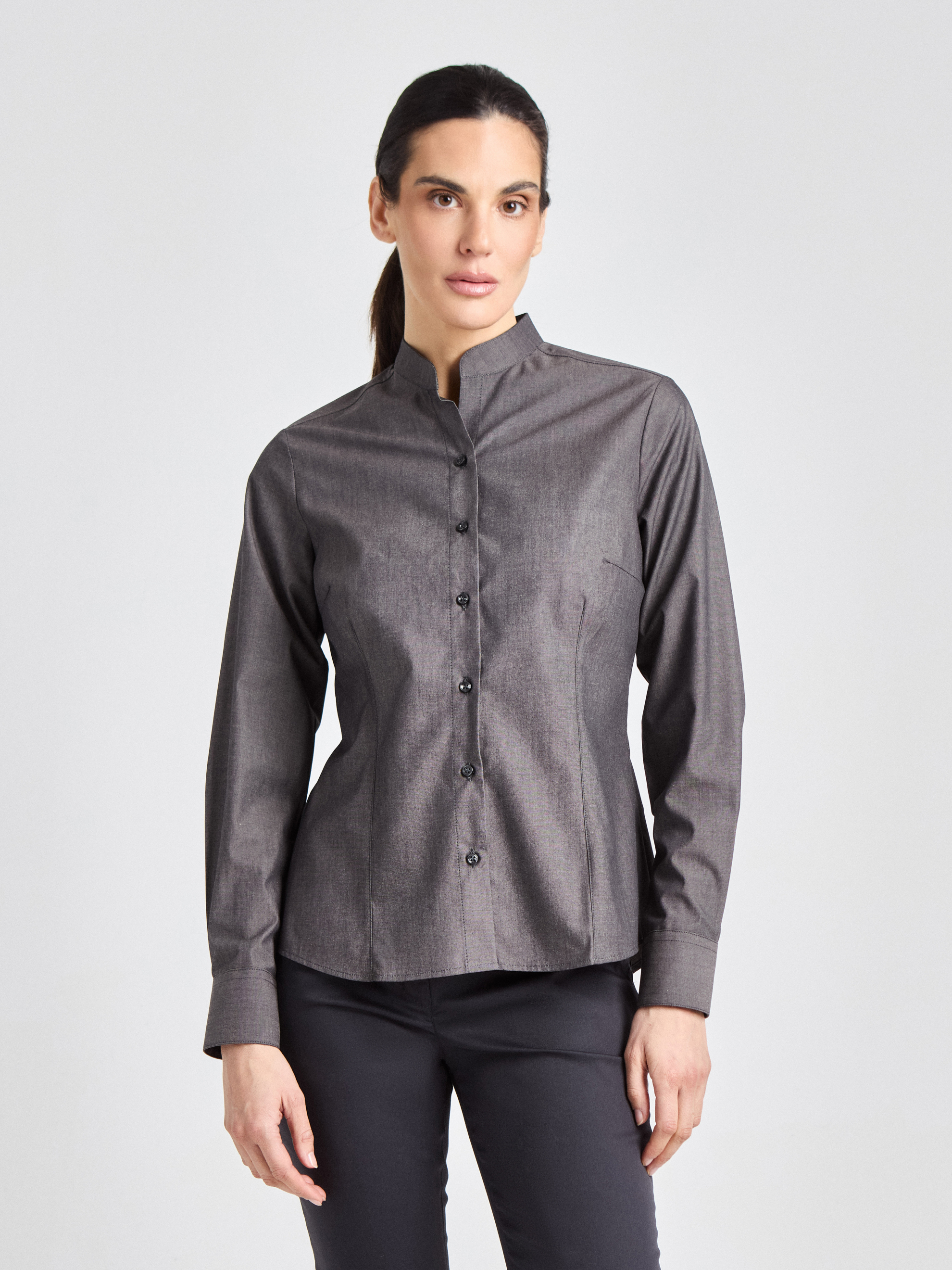 Pacentro Lady Melange - Bluse - dunkelgrau